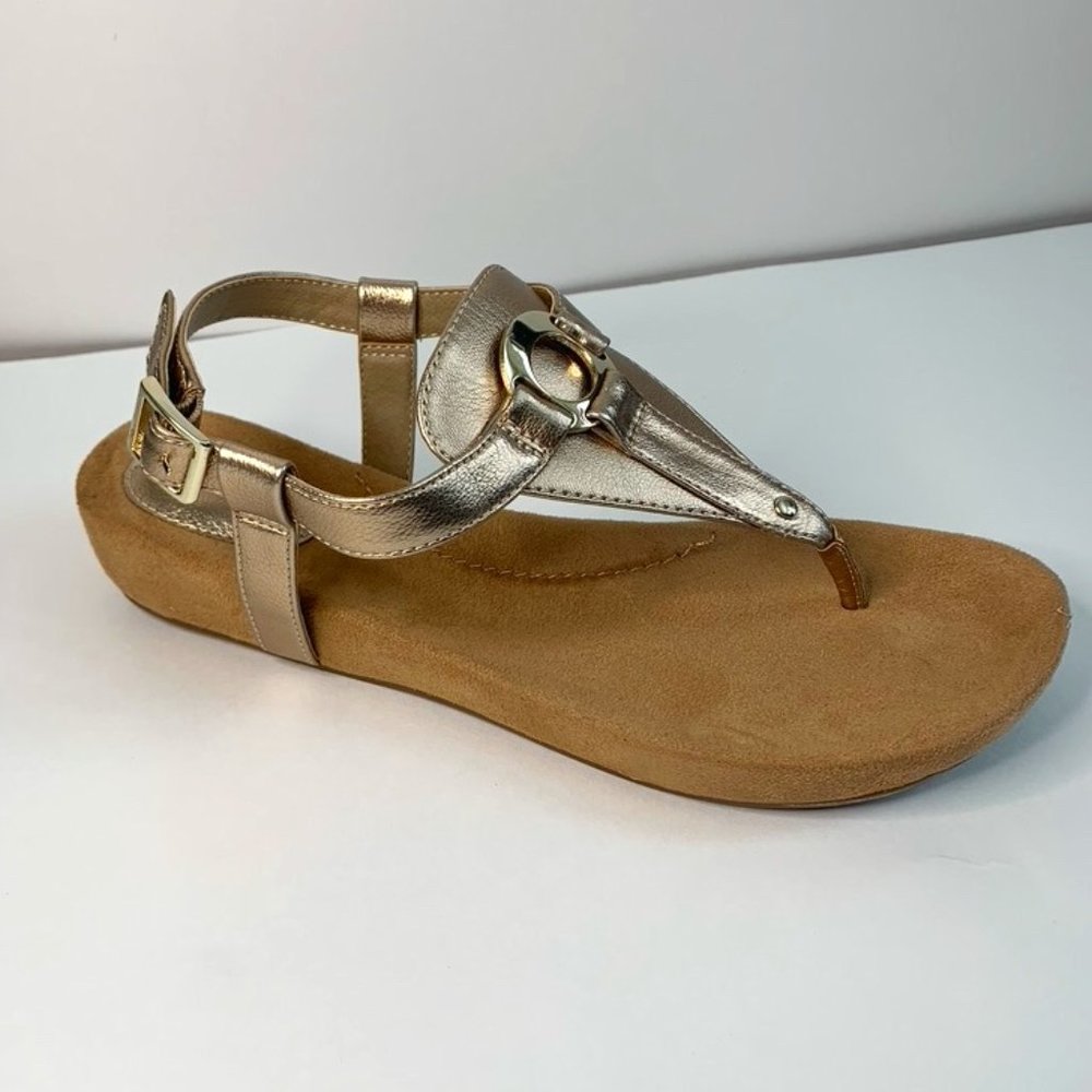 Sandals Giani Bernini Flats Gold Memory foam